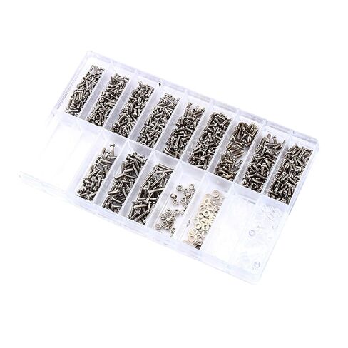 1000pcs Screws for Eyeglass Screws, Stainless Steel Sunglasses Repair Kit Micro Nuts Assortment for Spectacles Watch Sunglasses Repair in Saudi Arabia