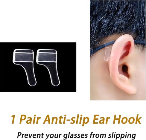 Eyeglass Repair Kit, 25 Pairs Screw-in Nose Pads, Air Chamber Anti-Slip Comfort Nose Pad Replacement Kit, 3-in-1 Screwdriver, Tweezers Ear Hook, Cloth, Screws in Saudi Arabia