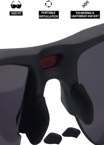 وسادات أنف بديلة سوداء لنظارة Oakley Flak 2.0/ XL/Oakley Half Jacket/Flak Jacket/Flak BATE/Flak XS OO9271 009188 009153 009154 OO9112 OO9372 OJ9005 مكبرة in Kuwait