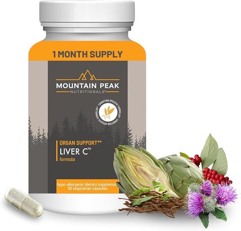 Nutritionals Liver C - Organ Supplement Helps Maintain Healthy Liver Function & Energy Production - w/Siliphos® & Mushrooms - Hypoallergenic Dietary Supplement (90 Vegetarian Capsules) in Saudi Arabia