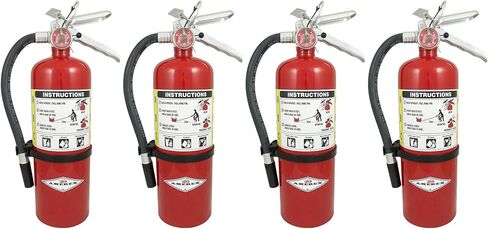 Amerex B402 5 رطل ABC Dry Chemical Class ABC طفاية حريق، مع حامل حائط، 4 عبوات in Saudi Arabia