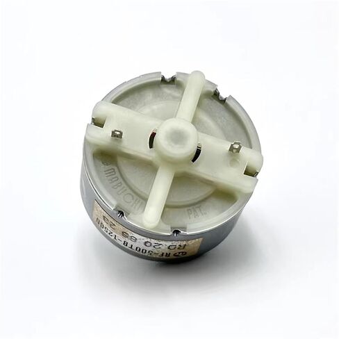 RF-500TB-12560 محرك كهربائي صغير 500 32 مللي متر محرك المغزل المستدير تيار مستمر 5 فولت 6 فولت 9 فولت 12 فولت 5600 دورة في الدقيقة محرك فرشاة معدنية 1 قطعة in Kuwait