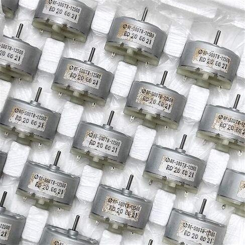 RF-500TB-12560 محرك كهربائي صغير 500 32 مللي متر محرك المغزل المستدير تيار مستمر 5 فولت 6 فولت 9 فولت 12 فولت 5600 دورة في الدقيقة محرك فرشاة معدنية 1 قطعة in Kuwait