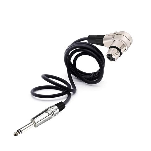 3pins XLR Connector Head 90 Degree Right Angle Female Micphone Plug Audio Cable Curved Multi-Directional Connector Cable 1Pcs(Black Red,10m) in Saudi Arabia