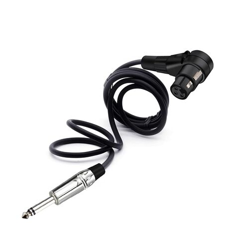 3pins XLR Connector Head 90 Degree Right Angle Female Micphone Plug Audio Cable Curved Multi-Directional Connector Cable 1Pcs(Black Red,10m) in Saudi Arabia
