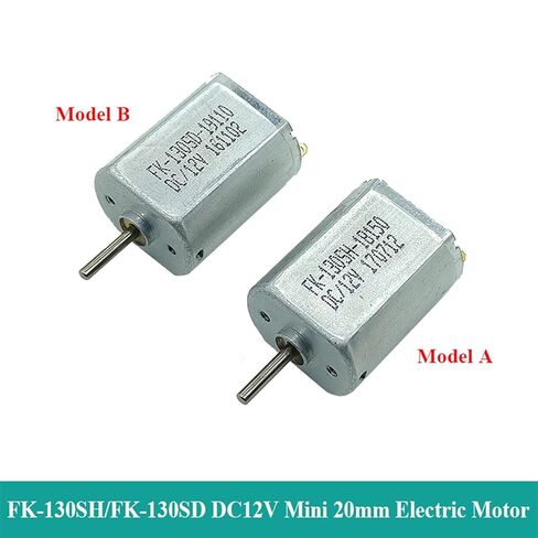 Mini FK-130SH-18150 FK-130SD-19110 D رمح 130 محرك تيار مستمر 6 فولت 9 فولت 12 فولت فرشاة كربون عالية السرعة 20 مللي متر محرك كهربائي 1 قطعة (نموذج A 130-18150) in Saudi Arabia