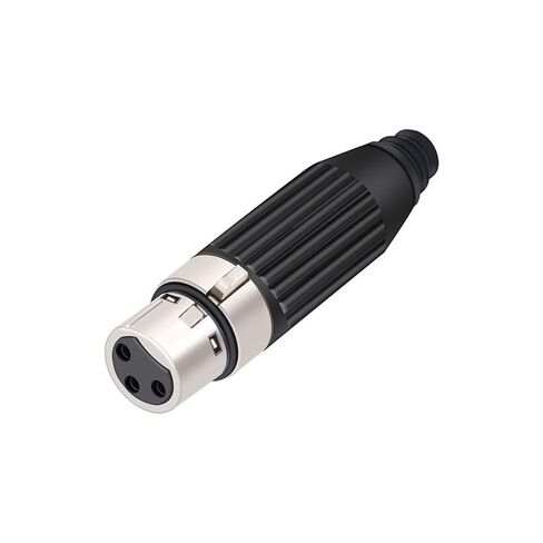 1 قطعة XLR 3 دبوس ذكر وأنثى التوصيل XLR الصوت ميكروفون موصل MIC (D1033M-أسود) in Kuwait