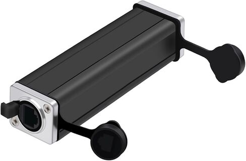 10 قطعة موصل RJ45 8P8C RJ45 أنثى إلى أنثى شبكة مستقيم محول المقرنات (90 مللي متر معدن) in Kuwait