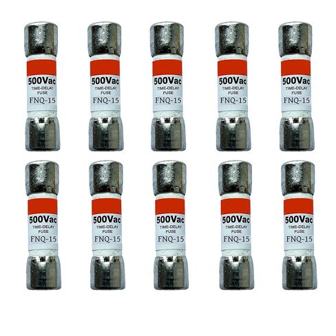 10 عبوات جديدة FNQ-15 FNQ-15A FNQ 15A 500Vac صمامات تأخير الوقت، FNQ-15A صمامات خرطوشة رفض الفئة CC الحالية in Kuwait