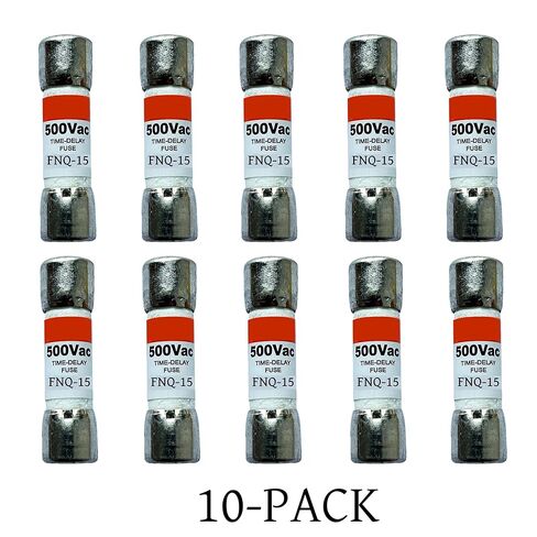 10 عبوات جديدة FNQ-15 FNQ-15A FNQ 15A 500Vac صمامات تأخير الوقت، FNQ-15A صمامات خرطوشة رفض الفئة CC الحالية in Kuwait