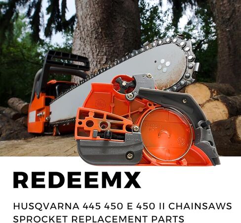 445 450 سلسلة غطاء القابض سلسلة الفرامل الجمعية متوافق مع Husqvarna 445 450 E 450 II جزء المنشار 544097901 ليس لـ 455 in Kuwait