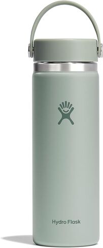 Hydro Flask Water Bottle - Insulated Stainless Steel - Wide Mouth Flex Lid, Non Spill, Leakproof and Refillable in 20 Oz Agave Green in Saudi Arabia