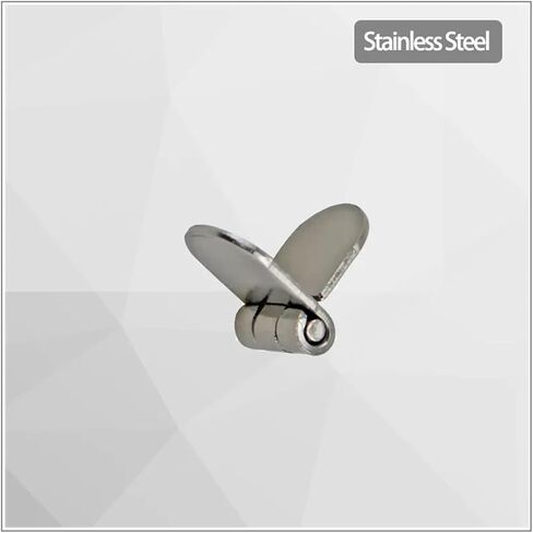 304 Stainless Steel Circular Non Perforated Door Hinge 1Pcs in Saudi Arabia