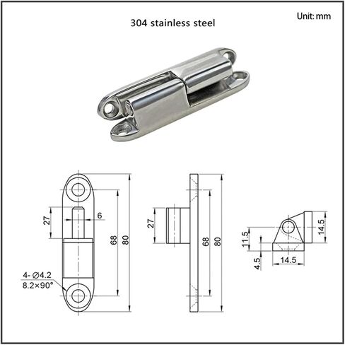 مفصل زاوية من الفولاذ المقاوم للصدأ قابل للفصل قطعة واحدة in Kuwait