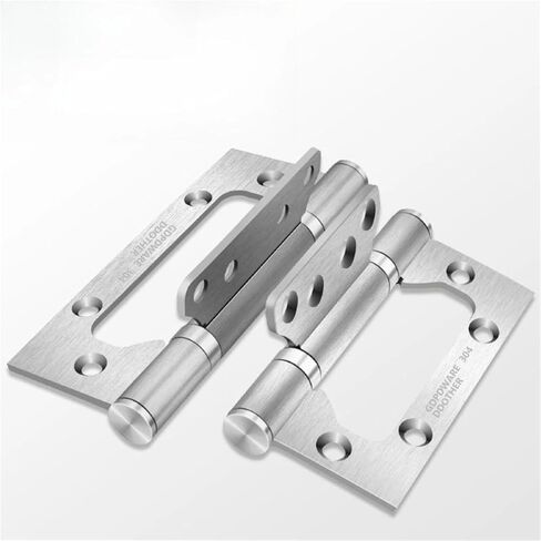 Stainless Steel Hinges Silent Bearings 4/5 Screws 1Pcs(2.5inches-1PC) in Saudi Arabia