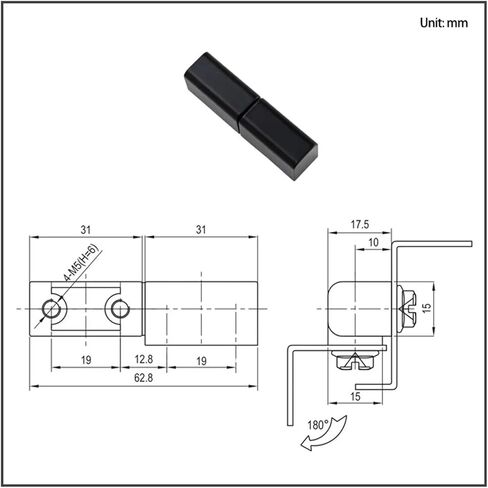 مفصلة باب أوفست قابلة للفصل من سبائك الزنك قطعة واحدة in Kuwait