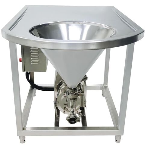 مضخة استحلاب عالية القص INTSUPERMAI 220 فولت، مستحلب الخالط من الفولاذ المقاوم للصدأ، خلاط تشتيت عالي القص 4 كيلو وات، مضخة مستحلب مع حامل قمع 3400 دورة في الدقيقة 0-4 طن/ساعة لخلط استحلاب التشتت in Kuwait