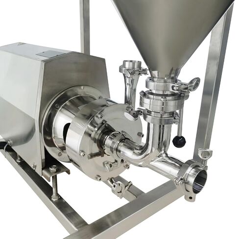 مضخة استحلاب عالية القص INTSUPERMAI 220 فولت، مستحلب الخالط من الفولاذ المقاوم للصدأ، خلاط تشتيت عالي القص 4 كيلو وات، مضخة مستحلب مع حامل قمع 3400 دورة في الدقيقة 0-4 طن/ساعة لخلط استحلاب التشتت in Kuwait