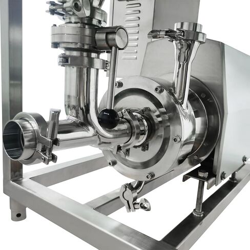 مضخة استحلاب عالية القص INTSUPERMAI 220 فولت، مستحلب الخالط من الفولاذ المقاوم للصدأ، خلاط تشتيت عالي القص 4 كيلو وات، مضخة مستحلب مع حامل قمع 3400 دورة في الدقيقة 0-4 طن/ساعة لخلط استحلاب التشتت in Kuwait