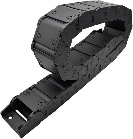 1 Meter 25x57mm Wire Carrier Cable Holder Drag Chain Router Closed On Both Sides with End Joints Transmission Parts(R150) in Saudi Arabia