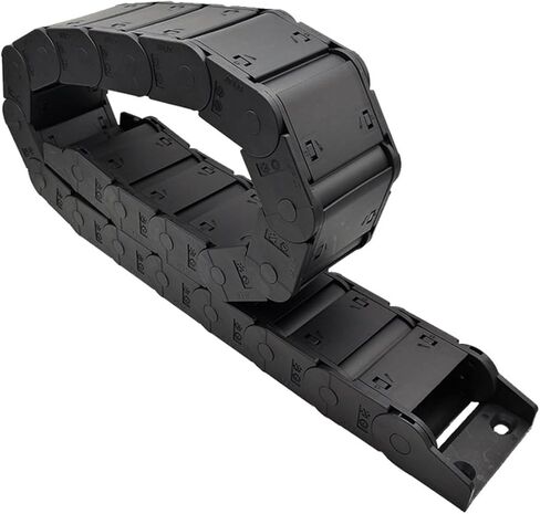 1 Meter 25x57mm Wire Carrier Cable Holder Drag Chain Router Closed On Both Sides with End Joints Transmission Parts(R150) in Saudi Arabia