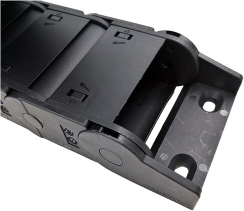 1 Meter 25x57mm Wire Carrier Cable Holder Drag Chain Router Closed On Both Sides with End Joints Transmission Parts(R150) in Saudi Arabia