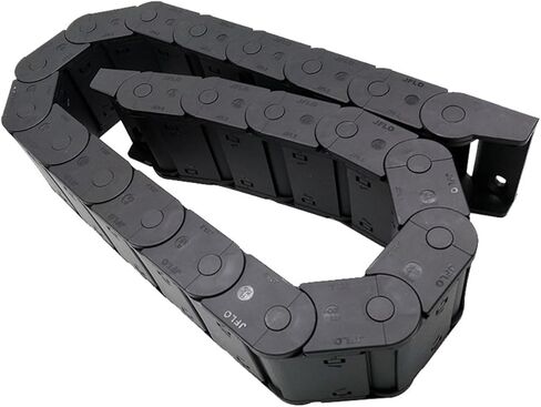 1 Meter 25x57mm Wire Carrier Cable Holder Drag Chain Router Closed On Both Sides with End Joints Transmission Parts(R150) in Saudi Arabia