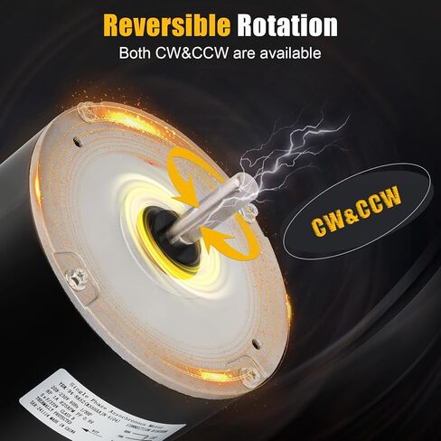 محرك مروحة مكثف MOT18688، 1/8 HP 208/230V 825 دورة في الدقيقة، بديل لترين، استبدل MOT18688 MOT12215 MOT12004 MOT10514 in Kuwait