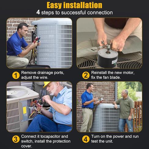 محرك مروحة مكثف MOT18688، 1/8 HP 208/230V 825 دورة في الدقيقة، بديل لترين، استبدل MOT18688 MOT12215 MOT12004 MOT10514 in Kuwait