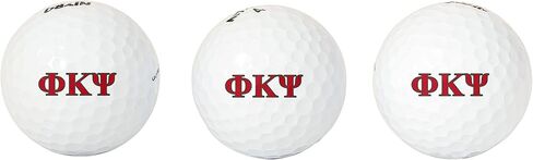 مجموعة كرات الجولف Desert Cactus Phi Kappa Psi من 3 قطع - Phi Psi بالألوان الكاملة الثلاثة - ملحق الفريق الرياضي المرخص رسميًا (حرف) in Saudi Arabia