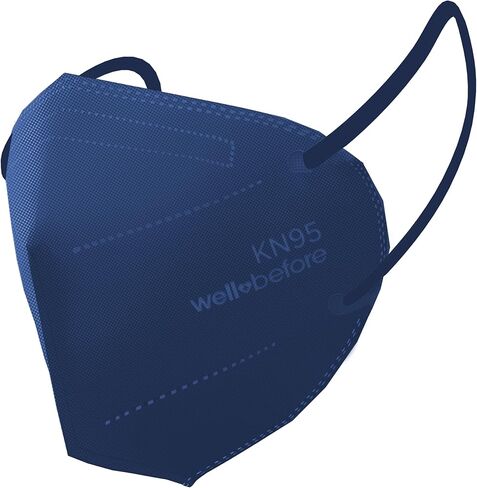 أقنعة الوجه KN95 10 حزمة (متوسطة ، الدنيم) الحماية ذات 5 طبقات بشكل فردي مع حلقة أذن مرنة مما يجعلها قناع وجه مريح ومريح in Kuwait