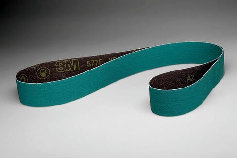 حزام قماش 3M 73444 577F، 1-1/2" x 3 9/64" 80 YF-Weight، مادة كاشطة، نوع مادة حبيبات زركونيا الألومينا، أخضر in Saudi Arabia