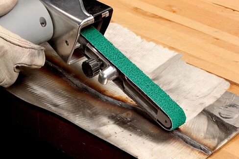 حزام قماش 3M 73444 577F، 1-1/2" x 3 9/64" 80 YF-Weight، مادة كاشطة، نوع مادة حبيبات زركونيا الألومينا، أخضر in Saudi Arabia