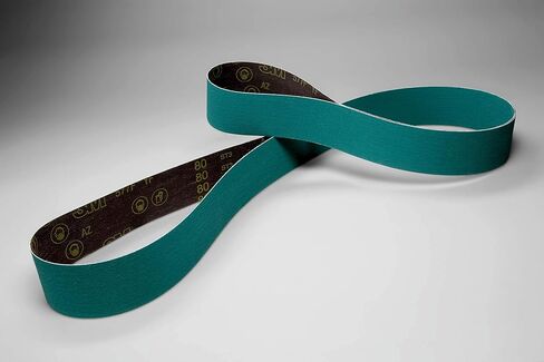 3M Cloth Belt 67615 577F, 3" x 18" 40 YF-Weight Fullflex, Abrasive, Alumina Zirconia Grit Material Type, Green in Saudi Arabia
