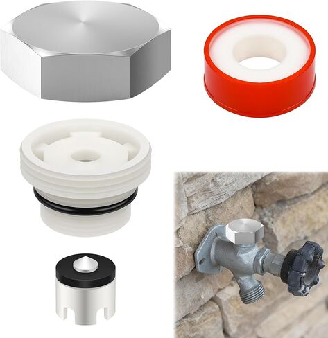 Coitak 1 PCS Vacuum Breaker Repair Kit Replacement for VACVBKX1B with Tape, Outdoor Faucet Repair kit for Anti Siphon Valve, Spigot Repair Kit in Saudi Arabia