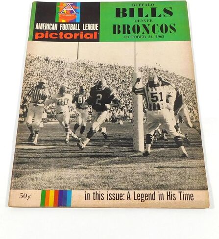1965 Denver Broncos at Buffalo Bills AFL Football Program 10-24-65 - NFL Programs in Saudi Arabia