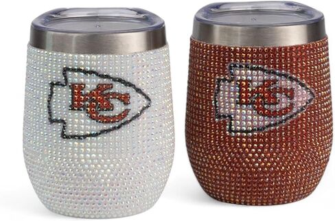 The Memory Company Officially Licensed NFL - 2-Pack Home/Away Leopard SS Stemless Wine Tumblers in Saudi Arabia