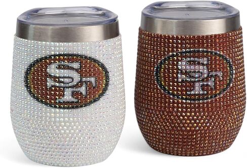 The Memory Company Officially Licensed NFL - 2-Pack Home/Away Leopard SS Stemless Wine Tumblers in Saudi Arabia