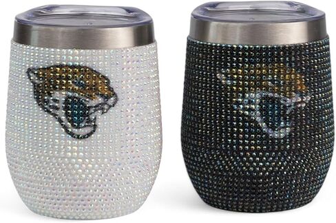 The Memory Company Officially Licensed NFL - 2-Pack Home/Away Leopard SS Stemless Wine Tumblers in Saudi Arabia