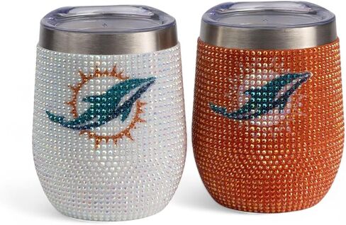 The Memory Company Officially Licensed NFL - 2-Pack Home/Away Leopard SS Stemless Wine Tumblers in Saudi Arabia