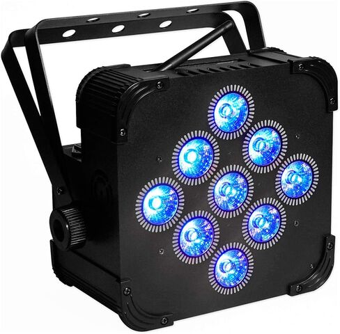 Rockville Best PAR 60 60W Rechargeable Par Can Wash Light, 2.4GHz Wireless DMX, RGBWA+UV, 13,200 mAh Battery, Compact, for DJs and Events in Saudi Arabia
