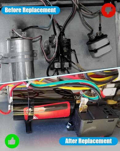 Hard Start Capacitor Kit Fit for 1/2-3.5-4-5 Tons AC Conditioner Compressor HVAC Hard Start Capacitor Replace CSRU2 CSR-U2 in Saudi Arabia