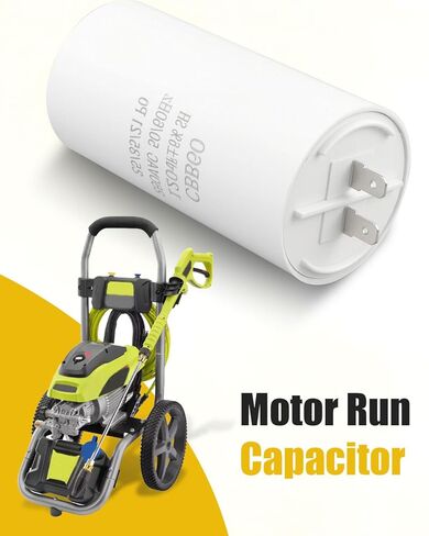 مكثف تشغيل المحرك CBB60 مناسب لغسالة الضغط الكهربائية Ryobi Ry142300 120 فائق التوهج 250VAC in Kuwait