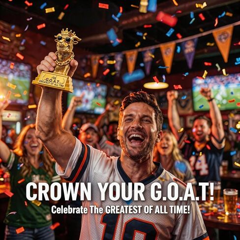 جائزة كأس الماعز - تمثال راتنج ذهبي مصنوع يدويًا مقاس 6 بوصات، أعظم كأس مضحك على الإطلاق لبطل كرة القدم الخيالي لكرة القدم وMVP للمكتب، هدية هفوة للرجال زملاء العمل، تذكار ديكور المكتب in Saudi Arabia