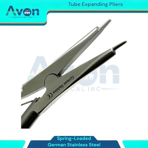 Hearing-Aid Tube Expander Plier Tool, Stainless Steel Hearing Aid Tubing Expander Earmold Tube Expander Tubing Widening Earmould Tubes for Hearing Dispenser - German Stainless Steel (1 Piece) in Saudi Arabia