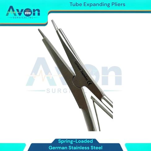 Hearing-Aid Tube Expander Plier Tool, Stainless Steel Hearing Aid Tubing Expander Earmold Tube Expander Tubing Widening Earmould Tubes for Hearing Dispenser - German Stainless Steel (1 Piece) in Saudi Arabia