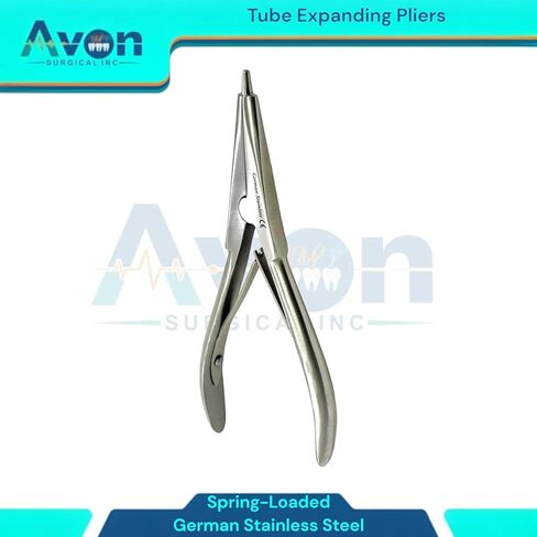 Hearing-Aid Tube Expander Plier Tool, Stainless Steel Hearing Aid Tubing Expander Earmold Tube Expander Tubing Widening Earmould Tubes for Hearing Dispenser - German Stainless Steel (1 Piece) in Saudi Arabia