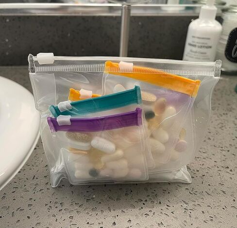 7 Pcs Pill Pouches Pill Bags for Travel Reusable Pill Pouches for Medicine(Multicolor) in Saudi Arabia