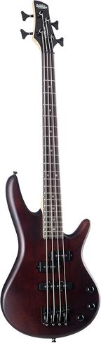 Ibanez GSRM20 GIO Series MiKro Short Scale Electric Bass Guitar-Walnut Flat Finish, Right, 3/4 (GSRM20B-WNF) in Saudi Arabia