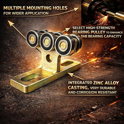 6 Wheel T Type Trolley Assembly Electric Hoist Easy Installation Roller Trolley Silent for use with 1-5/8" Wide and All 1-5/8" or Taller Strut Channel-1PACK in Kuwait